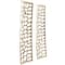 Gold Aluminum Cutouts Abstract Wall Decor Set of 2 7", 22"